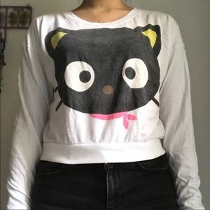 Chococat Long Sleeve Crop Top
